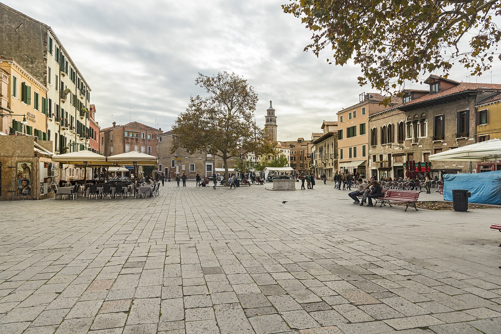 Campo Santa Margherita, a broad square in Dorsoduro